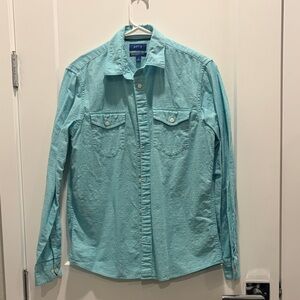 Apt. 9 Aqua Long Sleeve Shirt